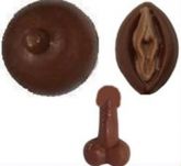 Chocolate grande em formato erótico